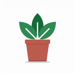 Sticker - plant in a pot illustration houseplant isolated