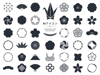 Wall Mural - ベクター_和アイコン_コレクション