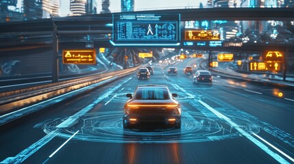 Autonomous Vehicle Navigation in Futuristic City