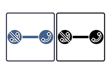 Poster - Phone call icon. Related to interaction. suitable for web site, app, user interfaces. solid icon style