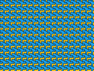 Poster - seamless pattern with geometric shapes illustration