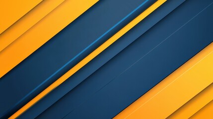 Canvas Print - Vibrant blue and yellow stripes create a striking, modern backdrop perfect for eyecatching designs and posters.