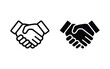 © OLYVIA - handshake icon, handshake sign vector