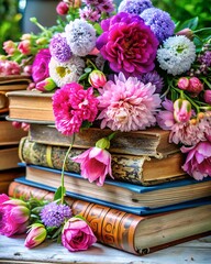 Canvas Print - bouquet of flowers on the table