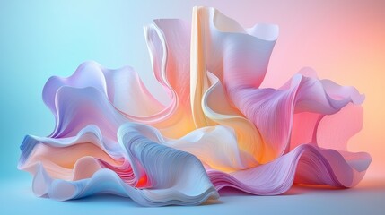 Wall Mural - Wavy Abstract