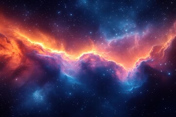 cosmic nebula exploration swirling gases vibrant colors deep space backdrop distant stars twinkling aweinspiring scale otherworldly beauty