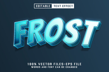 Poster - Frost Editable Text Effect