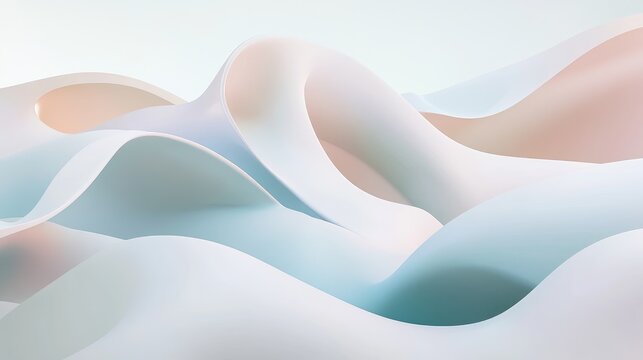 3D rendering of abstract forms in a futuristic design, with a clean background and ample space for text. No people or logos.
