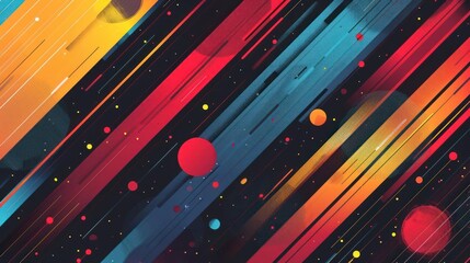 Wall Mural - an artistic illustration depicting a vibrant,