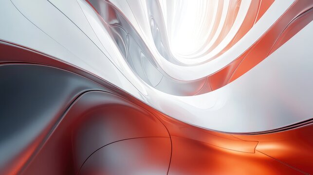 Intricate 3D abstract shapes rendered on a sleek, minimal futuristic background, ideal for text overlay. No people or logos.