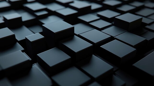Intricate 3D abstract shapes rendered on a sleek, minimal futuristic background, ideal for text overlay. No people or logos.