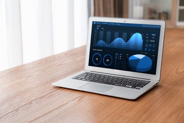 Business data dashboard provide modish business intelligence analytic for marketing strategy planning