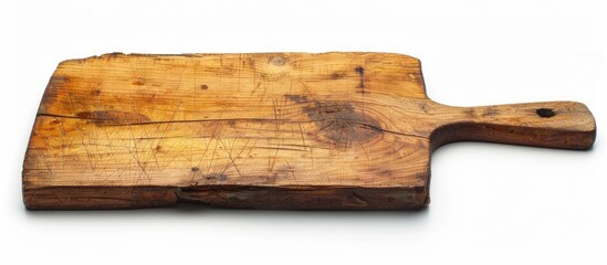 Wall Mural - Old Wooden Cutting Board Isolated