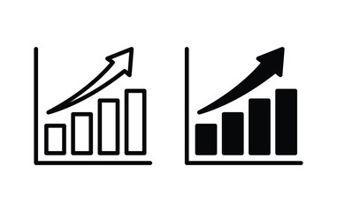 Poster - Graph icon set vector