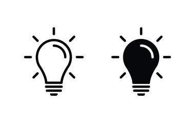 Poster - Light Bulb icon, Light Bulb sign vector