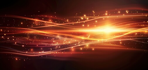Fototapete - Dynamic light trails with vibrant colors create a mesmerizing visual effect, perfect for backgrounds and abstract art projects.