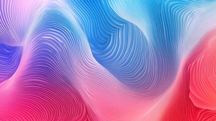 Poster - Abstract Blue and Pink Swirling Pattern