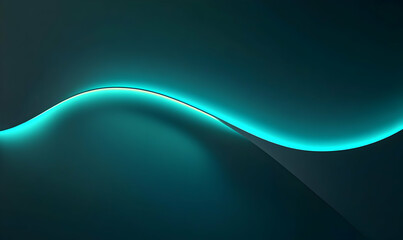 Wall Mural - Abstract blue and black background with a glowing line.