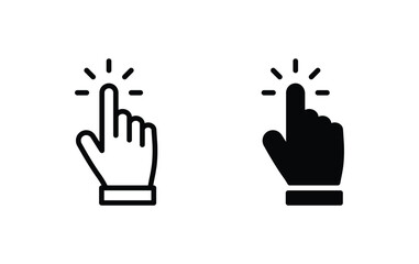 Poster - Hand click icon vector