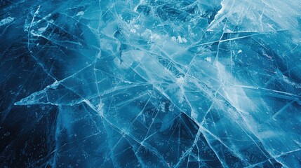 Natural scratched ice at the ice rink as texture or background for winter composition, large long picture