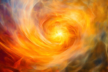 Wall Mural - Abstract swirling light and energy, glowing abstract background, digital art.