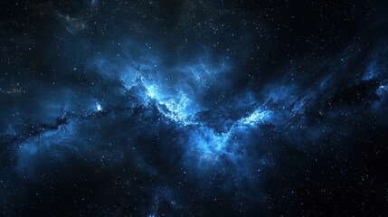 dark space nebula wallpaper. a deep space scene with a dark nebula and distant stars.