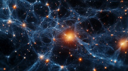 Poster - Visualizing Dark Matter. Mysterious Cosmic Distribution