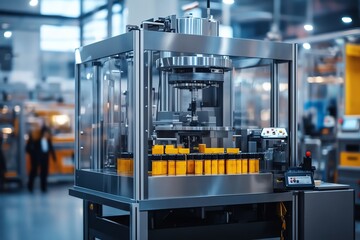 Poster - Automated Production Line for Packaging Products in a Factory