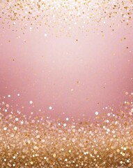 Poster - Shimmering glitter with gradient from pale pink to bright gold