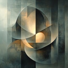 Poster - Curved Abstract