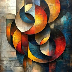 Poster - Abstract Circles