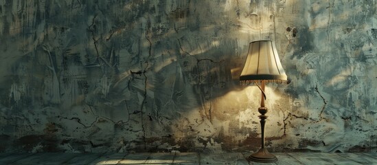 Wall Mural - object image lamp wall gray surface