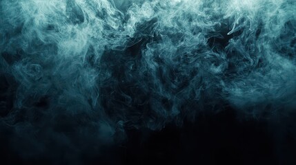 Wall Mural - Abstract Dark Smoke Wallpaper. Swirling dark smoke against a black background.