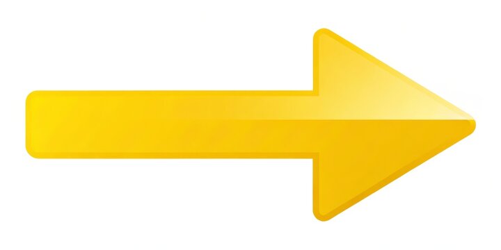 Directionally precise movement in a straightforward path, indicated by a bright and clear yellow arrow steering right,