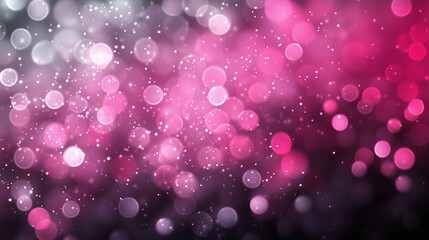 Wall Mural - shimmering pink texture with scattered black accents, abstract luxury background, bokeh effects and 