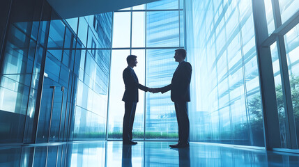 Sticker - Closeup of handshake of business partners