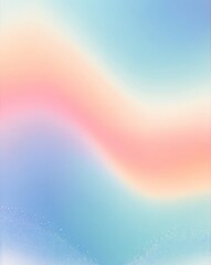 Poster - Delicate pastel shades with gradient from peach to baby blue