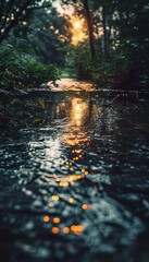 a reflective river capturing nature s beauty and the depth of human emotions in stillness