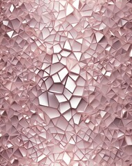 Poster - Elegant gemstone pattern with gradient from pale pink to silver