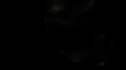 Wall Mural - majestic full moon craters revealed by passing clouds, night sky, close up