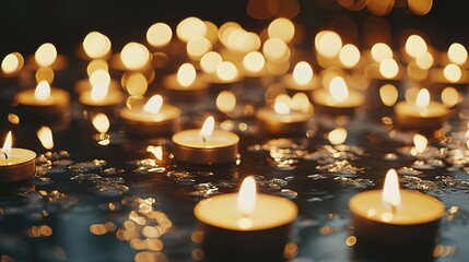 Floating Candles in the Dark