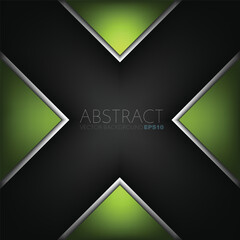 Poster - graphic geometric triangle overlap vector layer background for text and message design

