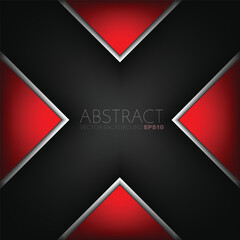 Poster - graphic geometric triangle overlap vector layer background for text and message design
