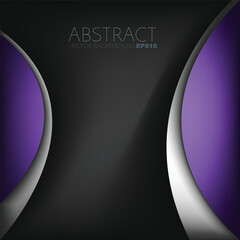 Poster - graphic vector curve line overlap background for text and message design
