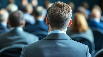 An investor attending an annual shareholder meeting of a company investor attending.