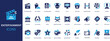 © MDRUHULAMIN - Entertainment flat icons set. Cinema, film, leisure, rest, theatre icons and more signs. Flat icon collection.