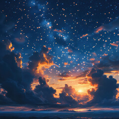 sky with stars