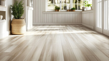 japanese style empty room decorated with white wall and wooden slats wall, vintage white room with d