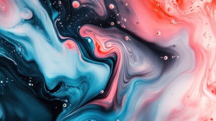 Poster - Abstract fluid art background with swirling colors and dynamic movement Close-up photo with clean background