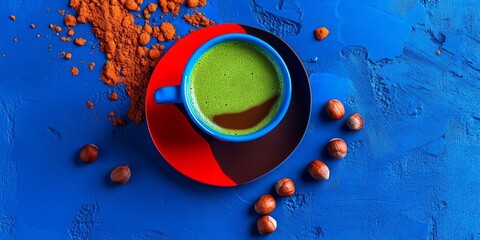 Cozy Morning Brew: Indulge in the Sweet Harmony of Coffee, Matcha, and Chocolate